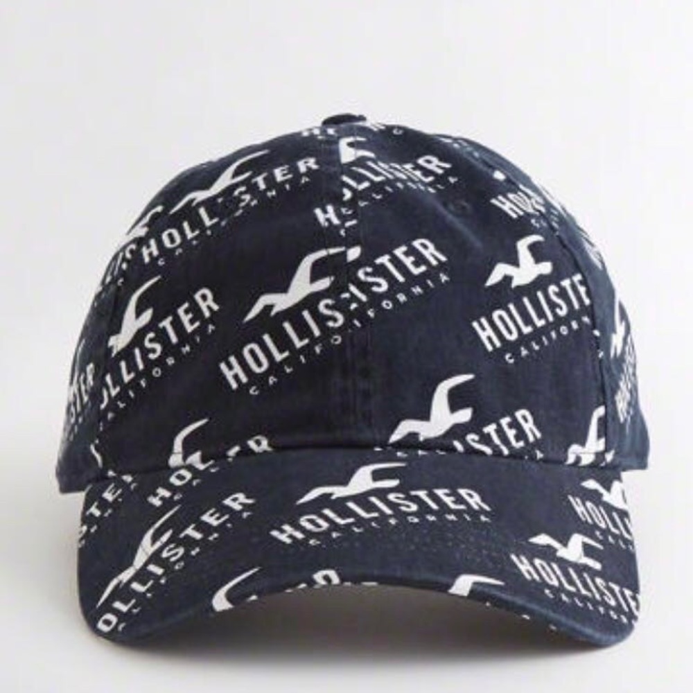 NWT Classic Hollister Logo Baseball Cap Navy/White